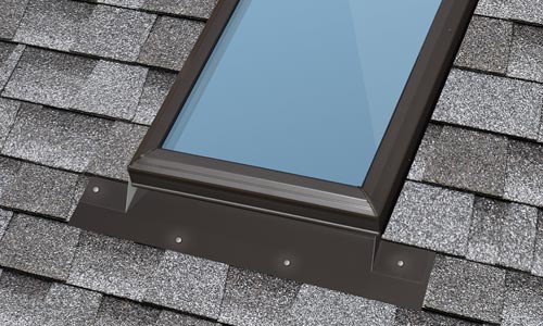 Curb Mount Step Flashing on Roof Mobile