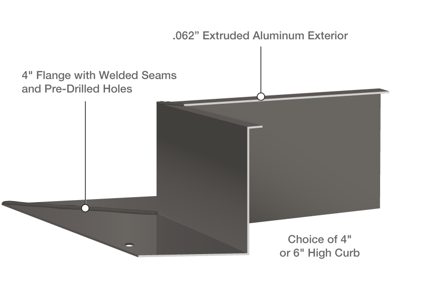 kennedy aluminum curb cutaway illustration