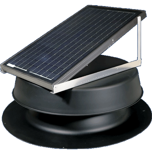 32 Watt Roof Mount Solar Attic Fan Black