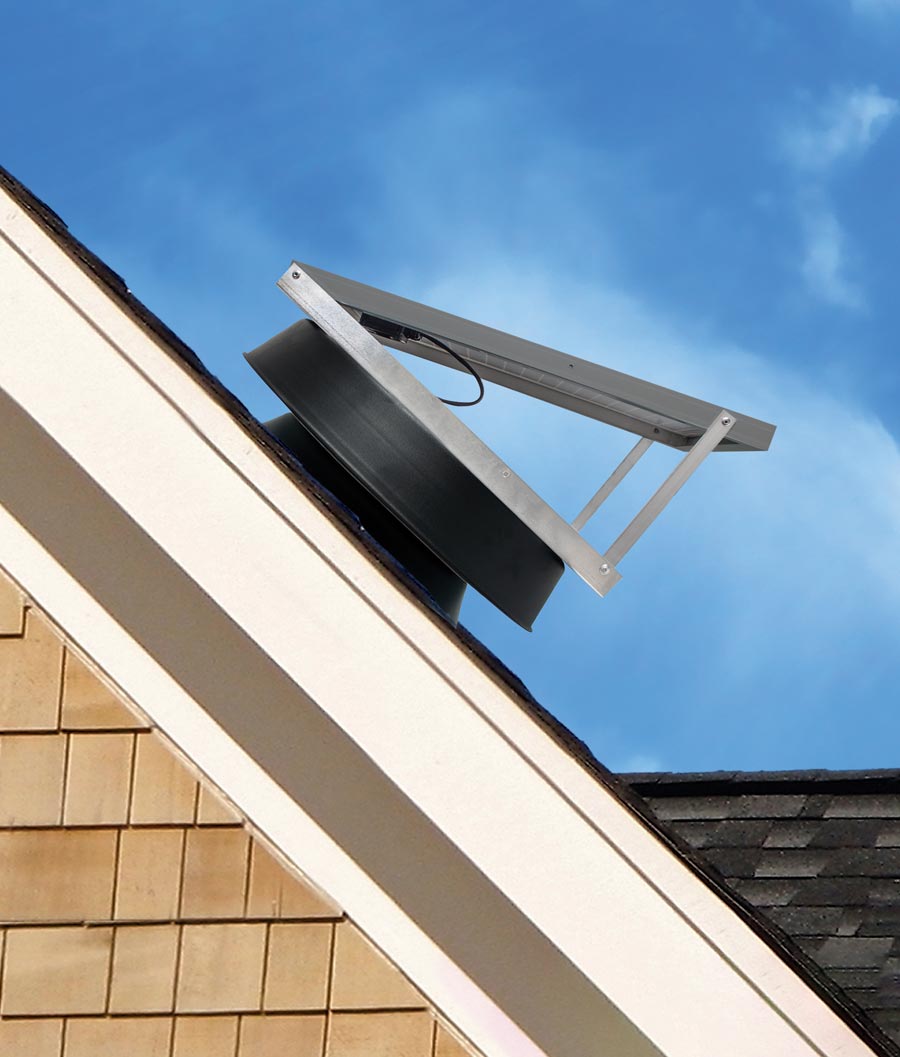 Kennedy Roof Mount Solar Attic Fan Installed