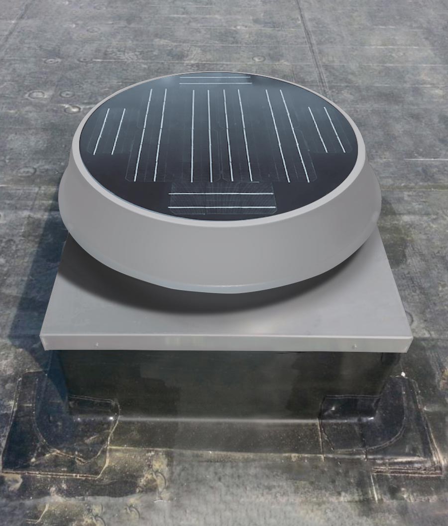 kennedy low profile curb mount fan installed on commerical roof
