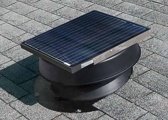 Roof Mount Solar Attic Fan INstalled on Roof