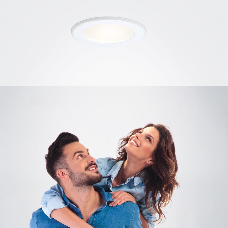 couple under a K series tubular skylight