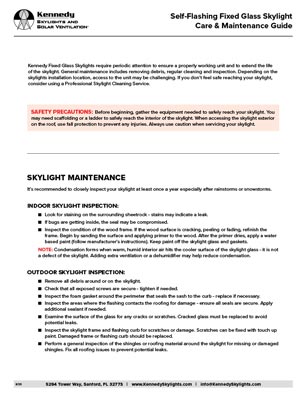 Kennedy SFG Maintenance Care Guide Thumb