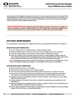 Kennedy SFVG Maintenance Care Guide Thumb