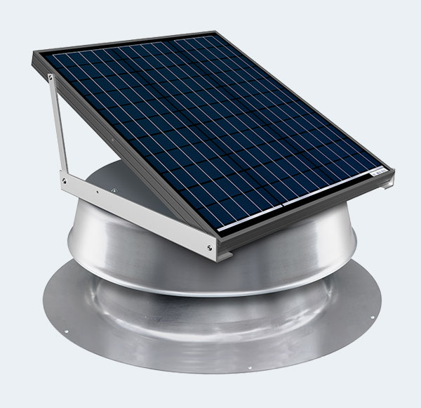 48 Watt Roof Mounted Solar Atic Fan Mill Finish