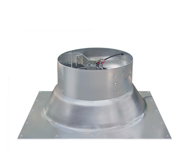 Kennedy gable mount mill finish solar attic fan