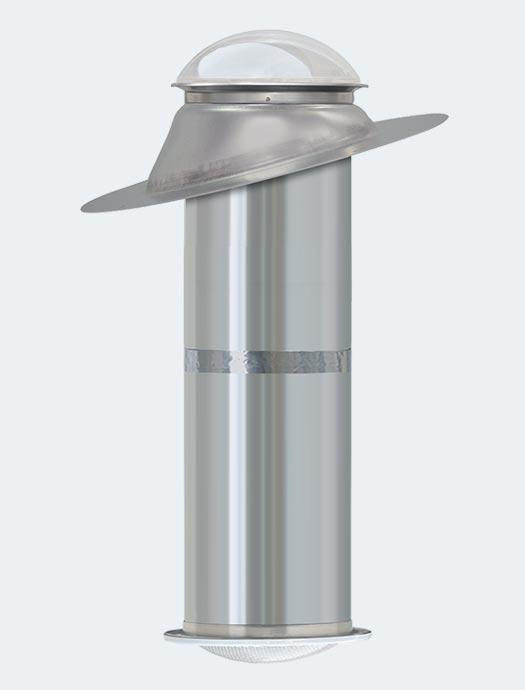 K series 13 inch pitch tubular skylight model mill finish