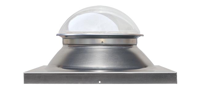 Kennedy tubular skylight curb mount dome and flashing